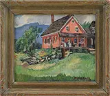 Summer Cottage at Martha’s Vineyard by Hayley Lever, Oil on canvas, offered Aug 2017