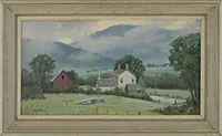Junius Allen, Vermont Vista, Oil on canvas