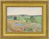 Edward Wilbur Dean Hamilton, New England Hills, Oil on canvas