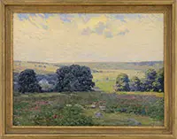 Charles Henry Hayden, Panoramic Summer Landscape, Oil on canvas