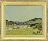 Frank DuMond, The Margaree River Valley, Oil on canvas