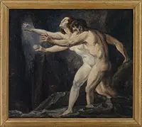 Albert Edward Sterner, The Blind, Oil on canvas