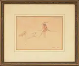 Leonard H. Reedy, Two Western Scenes, Watercolors on paper