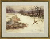 Wayne Beam Morrell, Woodland Stream, Watercolor