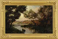 River View by Louis Aston Knight, Oil on canvas, offered Aug 2017