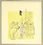 Al Hirschfeld, Russian Crowd” Circa 1974