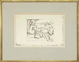 Max Weber, On the Shore #3, Lithograph on paper, c. 1928
