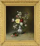 Eugène Charpentier, Still Life of Flowers, Oil on canvas
