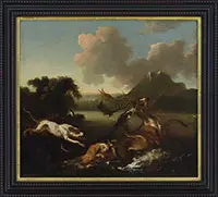 The Takedown by Abraham D. Hondius, Oil on canvas, offered Aug 2017