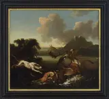 Abraham D. Hondius, The Takedown, Oil on canvas