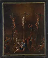 Old Master, Crucifixion, Oil on canvas