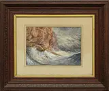 Ogden Nicholas Rood, Two Seascapes, Watercolor and gouache on paper