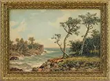 Louis E. Delius, Coastal Landscape, Watercolor