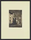 Street in Saverne by James Abbott McNeill Whistler, Etching, offered Aug 2017