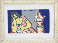 Peace by Di Cavalcanti, Serigraph, offered Aug 2017