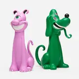 Kenny Scharf, Cateyeguy and Dogeyeguy, 2004, cast resin