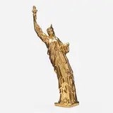 Daniel Joseph Martinez, A Little Liberty, 2012, 18-karat gold glazed ceramic