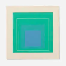 Josef Albers, White Line Square III (from White Line Squares), 1966, lithograph in colors on Arches Cover paper