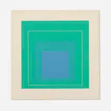 Josef Albers, White Line Square III (from White Line Squares), 1966, lithograph in colors on Arches Cover paper