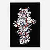 Jean Dubuffet, Epiphanor (from the Présences Fugace portfolio), 1973, screenprint in colors on Dutch Etching paper