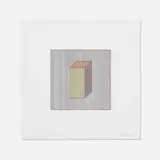 Sol LeWitt, Untitled (from the Twelve Forms Derived From a Cube series), 1984, screenprint in colors on Arches 88
