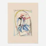 Dancing Partners by Hilla Rebay, watercolor on paper, sold Mar 2022