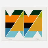 Larry Zox, Scissor Jack I, 1978, screenprint in colors