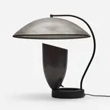 Robert Bulmore, Table lamp, c. 1955, enameled and perforated steel