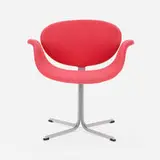 Little Tulip chair by Pierre Paulin, 1965, upholstery, matte chrome-plated steel, sold Mar 2022
