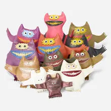 Uniroyal Inc., Nauga dolls, set of twelve, 1967-2007, Naugahyde, enameled steel