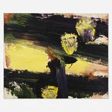 Edvins Strautmanis, Yellow Angst, 1983, acrylic on canvas