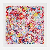 Shangri-la Pink by Takashi Murakami, 2018, screenprint in colors, sold Feb 2022