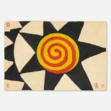 Star tapestry by Alexander Calder, 1975, hand-woven maguey fiber, sold Feb 2022
