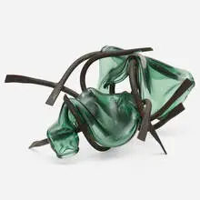 Claire Falkenstein, Untitled, brazed copper and fused glass