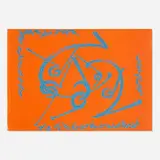 Claire Falkenstein, Untitled, screenprint in colors