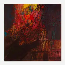Color Fragrance by György Kepes, 1964, oil and sand on canvas, sold Feb 2022