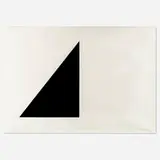 Ellsworth Kelly, Black and White Pyramid, 1973, screenprint with embossing on Arjomari paper