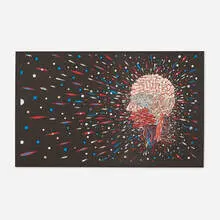Fred Tomaselli, Untitled, 2002, screenprint in colors