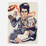 Peter Saul, Politics, 1985, lithograph in colors