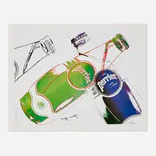 Perrier (White) by Andy Warhol, 1983, offset lithograph in colors, sold Oct 2024