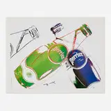 Andy Warhol, Perrier (White), 1983, offset lithograph in colors
