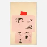 Francesco Clemente, Peso, 1983, lithograph in colors