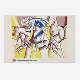 Roy Lichtenstein, Los Angeles Olympic Games 1984 poster (The Red Horseman), 1984, offset lithograph in colors
