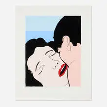 John Wesley, Red Lips, 2005, screenprint in colors