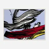 Roy Lichtenstein, Brushstrokes, 1967, screenprint in colors