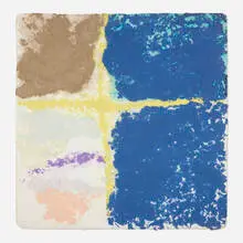 Friedel Dzubas, Untitled, 1982, colored and cast paper pulp