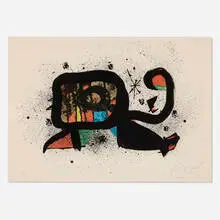 Ocella by Joan Miró, 1978, lithograph in colors on Arches, sold Oct 2024