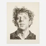 Chuck Close, Phil/Fingerprint, 2009, screenprint in color