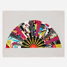 Miriam Schapiro, In the Land of Oo-Bla-Dee: Homage to Mary Lou Williams, 1993, lithograph in colors laid to paper