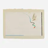 Herbert Bayer, Spiral and Free Curve, 1979, lithograph in colors